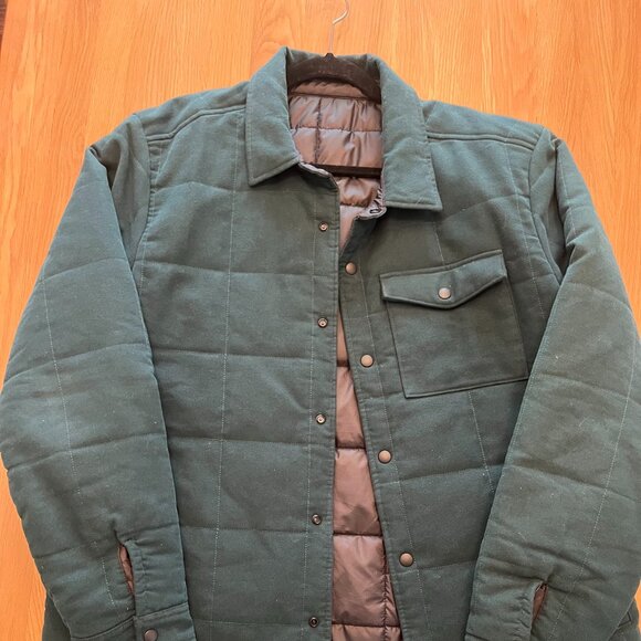 Outerknown Quilted Green Mens Jacket Size L - Picture 3 of 3